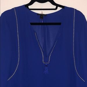 JCrew Blue VNeck Blouse